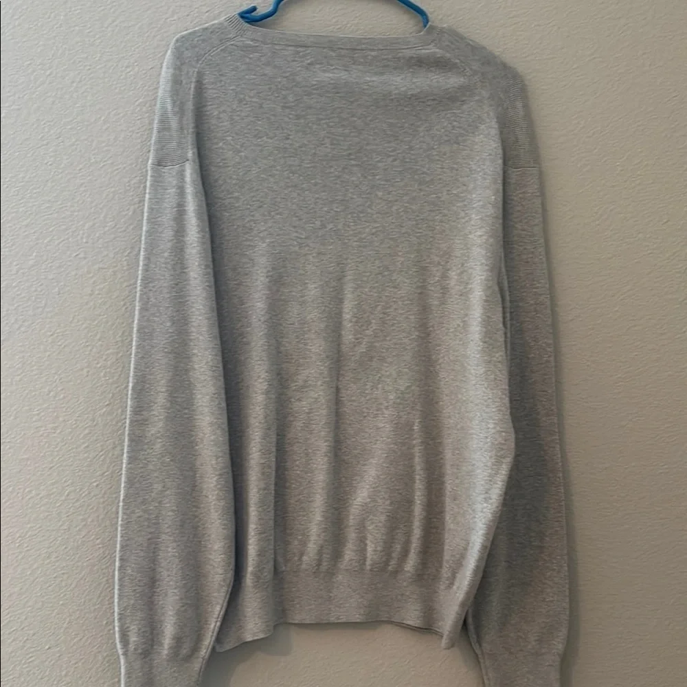 Polo by Ralph Lauren Gray V-Neck Sweater